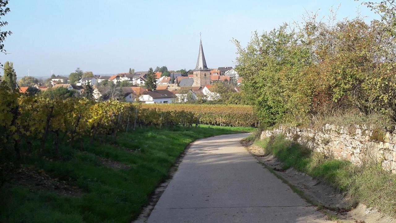 Ferienwohnung Zum Weinberg Grosskarlbach Exteriör bild